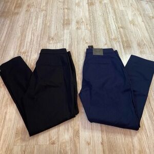 Banana Republic high waisted sloan pants bundle, navy and black size 4P